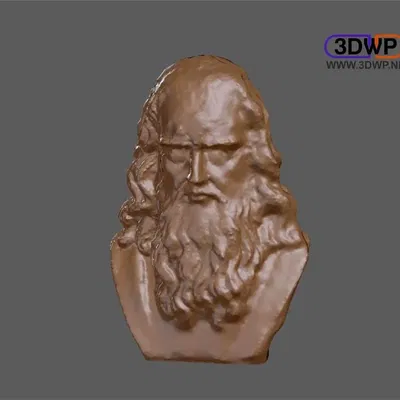 Tượng bán thân Leonardo da Vinci được quét 3D