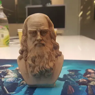 Tượng bán thân Leonardo da Vinci được quét 3D
