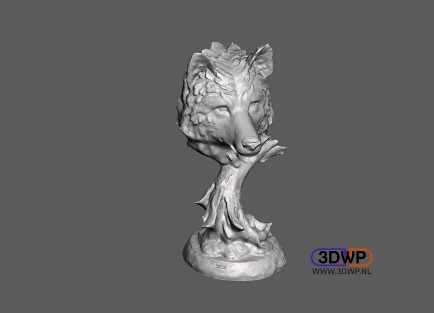 Đầu sói 3D quét từ Lin Lin - Image 1