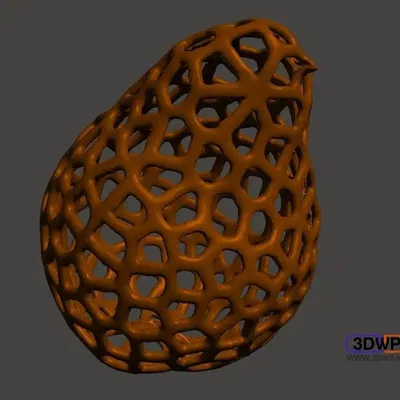Phong cách Voronoi trái lê 3D