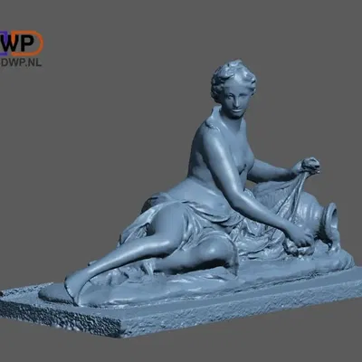 Tượng Arethusa tại Louvre được quét 3D cho in 3D