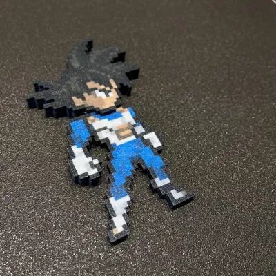 Giáp Saiyan Goku trong Dragon Ball Z với nam châm đa sắc