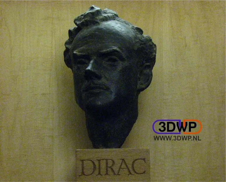 Mô hình lithophane Paul Dirac với đế đứng chắc chắn - Image 1