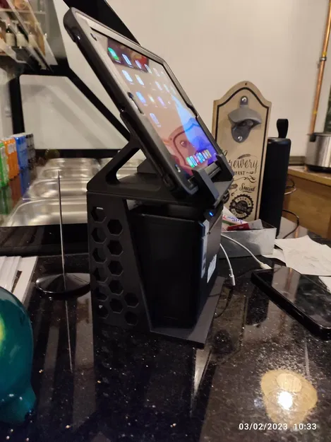 Giá đỡ máy in hóa đơn cho máy tính bảng trong nhà hàng - Image 2