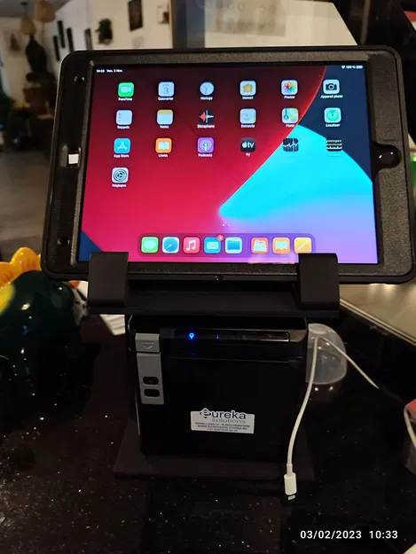 Giá đỡ máy in hóa đơn cho máy tính bảng trong nhà hàng - Image 4