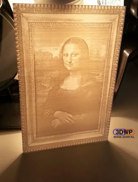 Đèn lithophane Mona Lisa của Leonardo da Vinci - Image 1