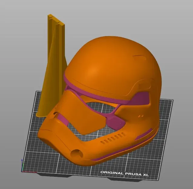 Mũ Stormtrooper Đầu tiên TFA không cắt cho máy in nhỏ - Image 1