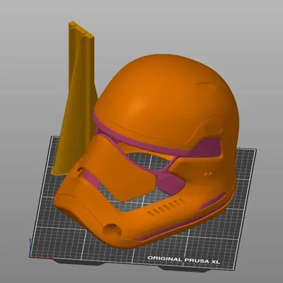 Mũ Stormtrooper Đầu tiên TFA không cắt cho máy in nhỏ