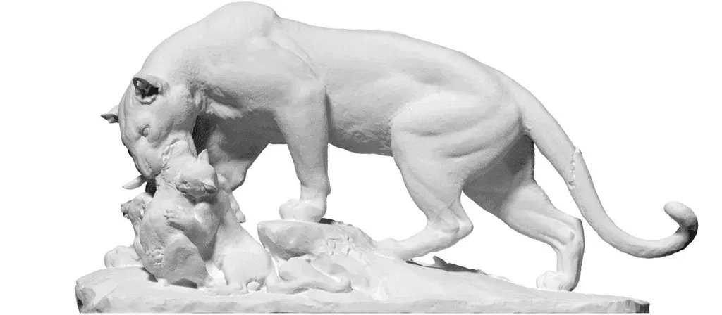 Điêu khắc báo đen quét 3D tại Paris - Image 2