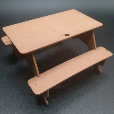 Bàn picnic gập gọn kích thước 1/12 cho chuyến đi
