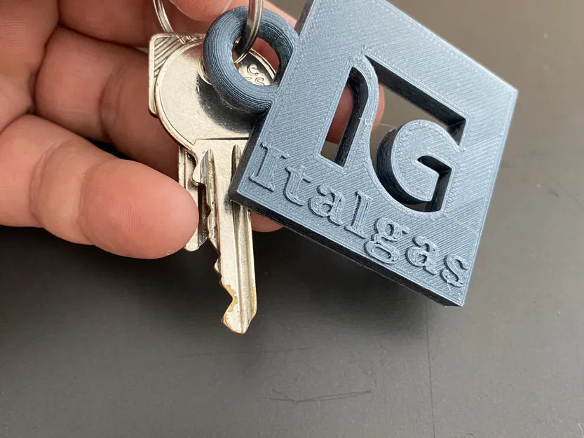 Móc khóa Italgas với thiết kế đơn giản - Image 1