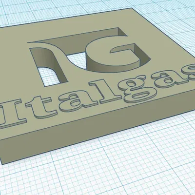 Móc khóa Italgas với thiết kế đơn giản