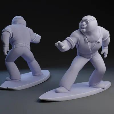 Nhân vật Beefy Fortnite Pete cưỡi ván lướt