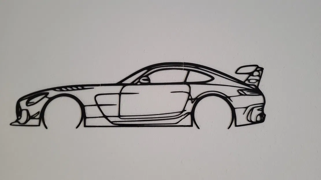 Hình bóng Mercedes AMG GT Black Series treo tường - Image 2