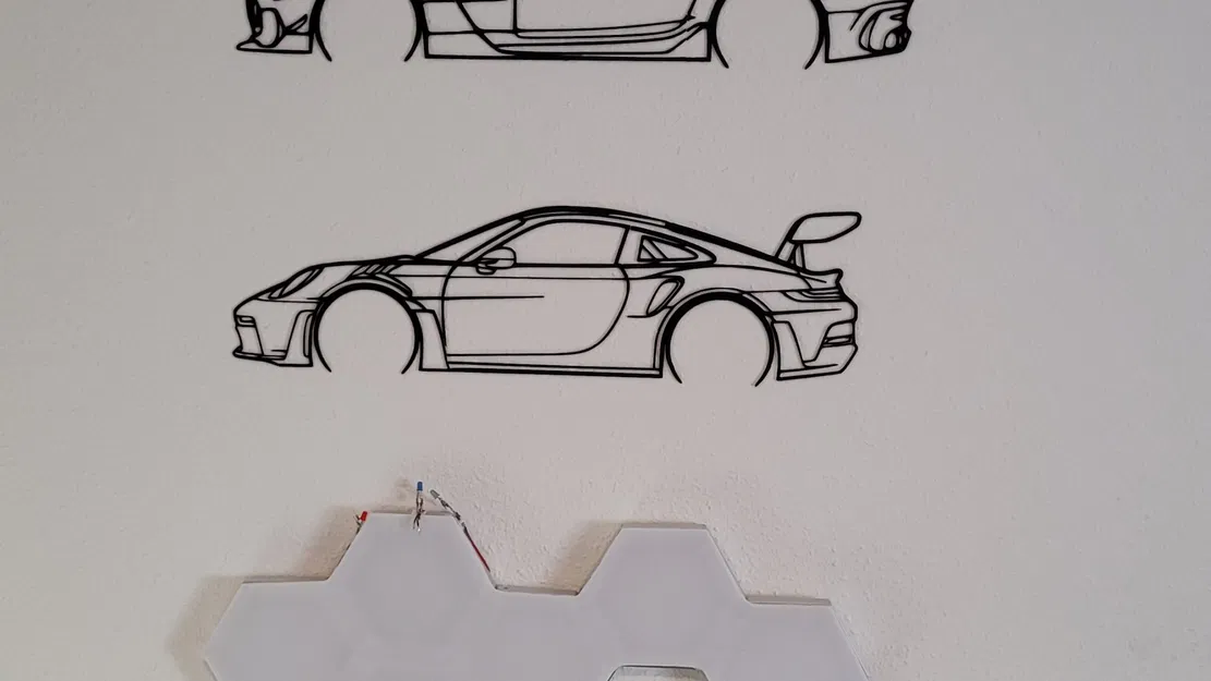 Hình bóng Mercedes AMG GT Black Series treo tường - Image 3