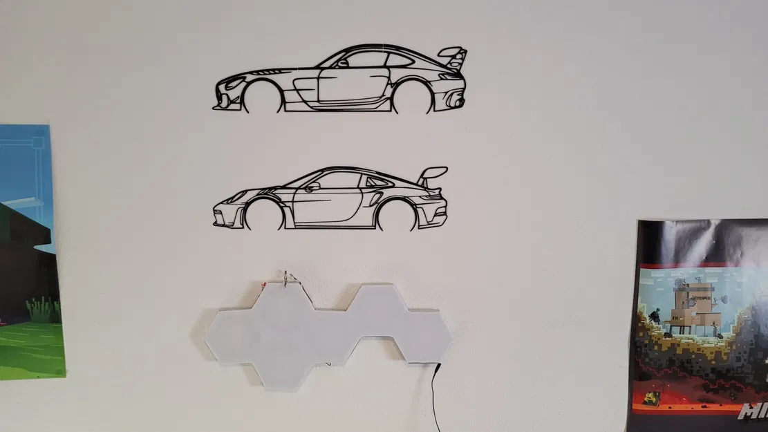 Hình bóng Mercedes AMG GT Black Series treo tường - Image 7