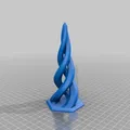 Điêu khắc xoắn ốc hình lục giác không cần hỗ trợ in 3D - Thumbnail 1