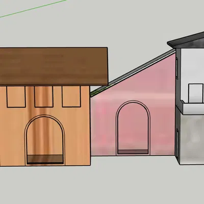 Nhà hộp cho bối cảnh Giáng sinh GT 19