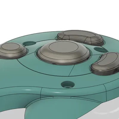 Nút gamecube thấp kiểu dáng của Qfox