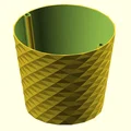 Chậu hoa tùy chỉnh dạng low poly với đĩa lót - Thumbnail 4