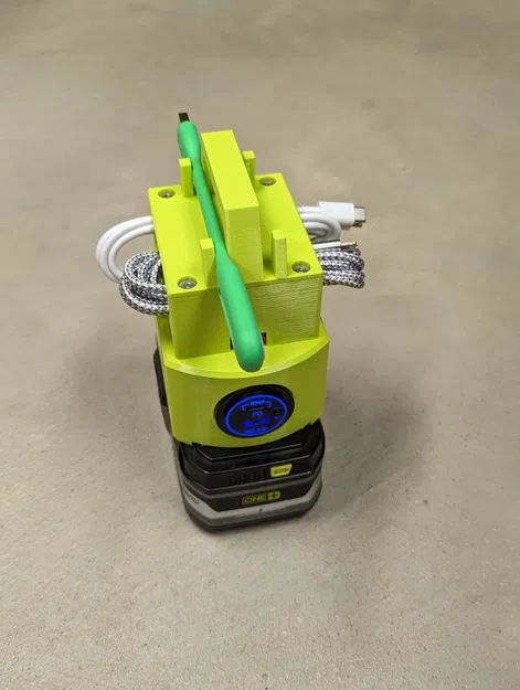 Sạc USB-C 65W tương thích với pin Ryobi 18v - Image 1