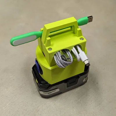 Sạc USB-C 65W tương thích với pin Ryobi 18v