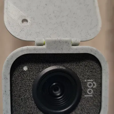 Nắp ống kính Logitech Streamcam có LED hiển thị trạng thái hoạ...