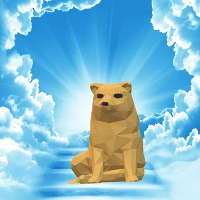 Mô hình Balltze (Cheems) phong cách low poly