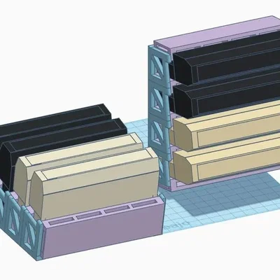 Giá đỡ cartridge TI99 có thiết kế mô-đun linh hoạt