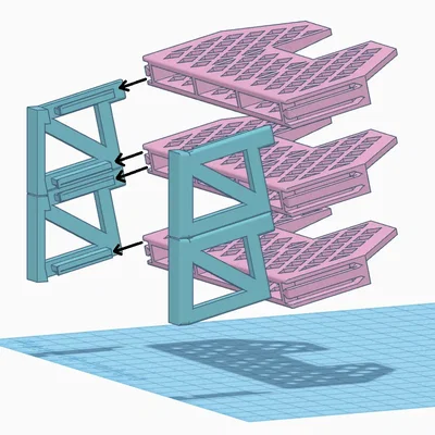 Giá đỡ cartridge TI99 có thiết kế mô-đun linh hoạt