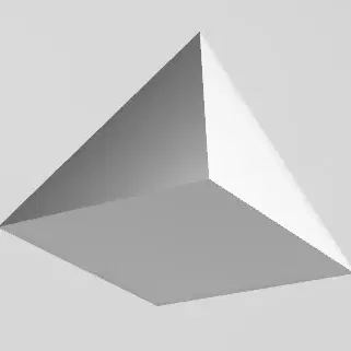 Kim tự tháp low poly nghệ thuật 3D