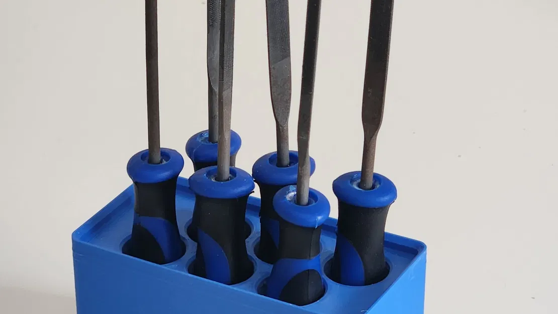 Giá đỡ file Gridfinity 1x2 cho bộ dụng cụ sở thích - Image 1