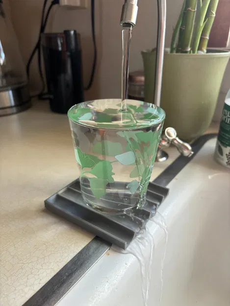 Khay thu nước tràn cho vòi nước lọc cạnh bồn rửa - Image 1