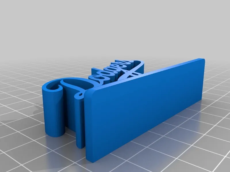 Biểu tượng Dodgers thiết kế bằng Fusion 360 sắc nét và đẹp ... - Image 1