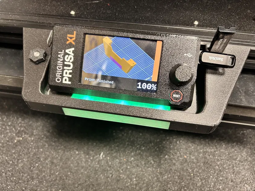 Bảo vệ màn hình Prusa XL với thanh trạng thái LCD hai màu - Image 1