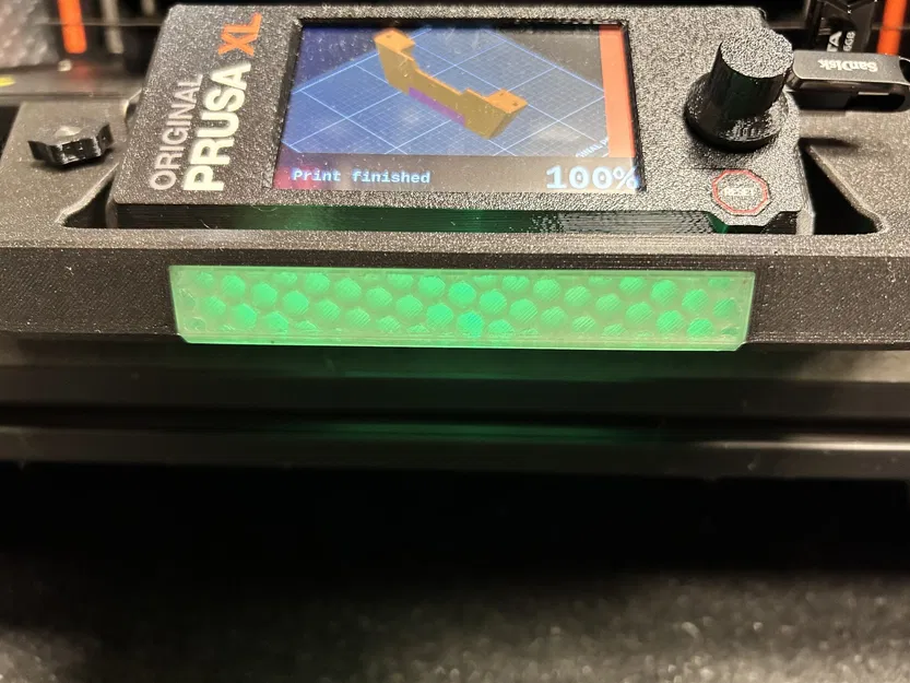 Bảo vệ màn hình Prusa XL với thanh trạng thái LCD hai màu - Image 2