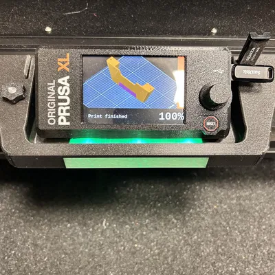 Bảo vệ màn hình Prusa XL với thanh trạng thái LCD hai màu