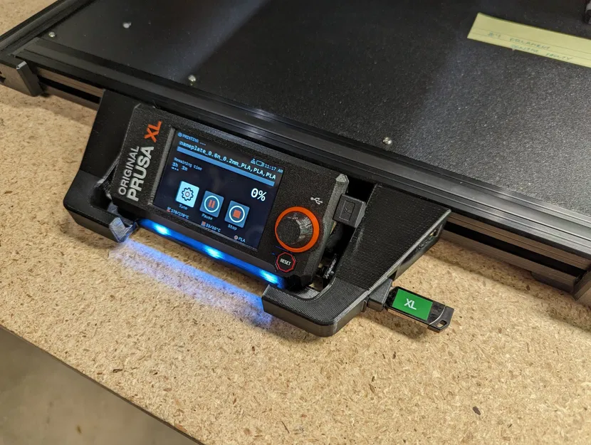 Bộ bảo vệ màn hình Prusa XL với giá đỡ USB - Image 1