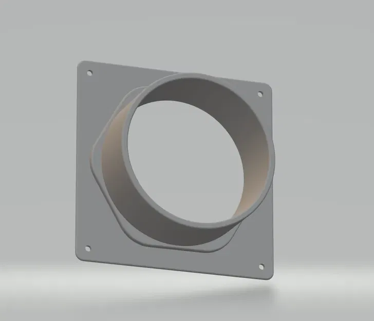 Bộ chuyển đổi lỗ hình lục giác cho ống thông gió 4 inch tron... - Image 1