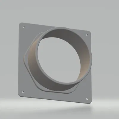 Bộ chuyển đổi lỗ hình lục giác cho ống thông gió 4 inch tron...