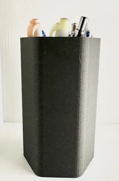 Cốc bút chì hình lục giác đơn giản - Image 1