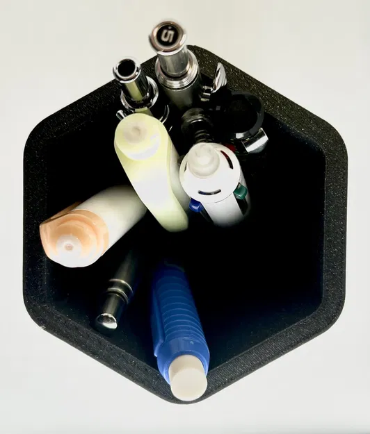 Cốc bút chì hình lục giác đơn giản - Image 2