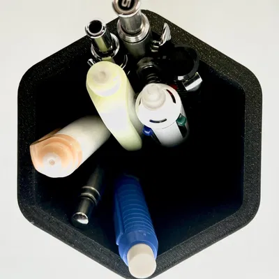 Cốc bút chì hình lục giác đơn giản