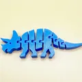 Triceratops linh hoạt với tùy chọn không có mắt - Thumbnail 2