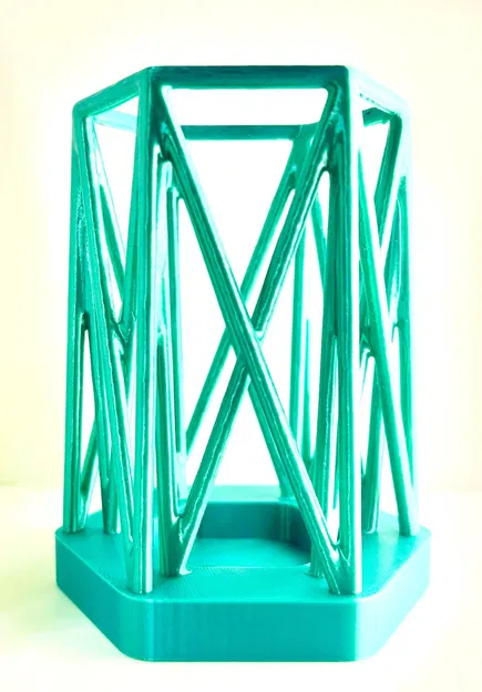 Cốc đựng bút chì/bút bi hình lục giác phong cách game - Image 3