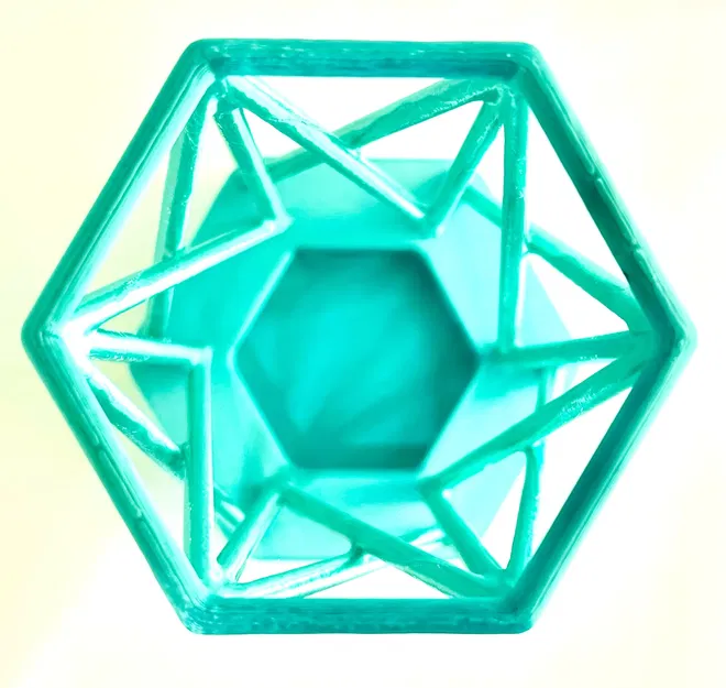 Cốc đựng bút chì/bút bi hình lục giác phong cách game - Image 4