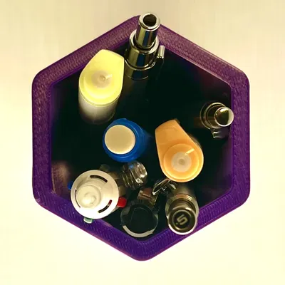 Cốc đựng bút chì/chìa khóa hình lục giác xoắn