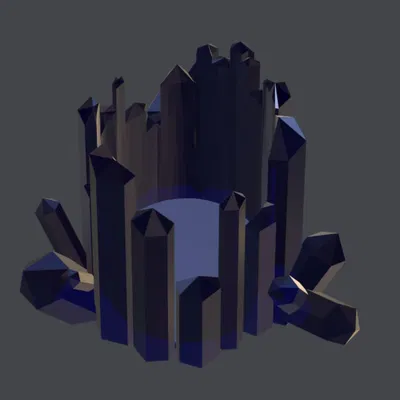 Cốc đựng bút/chì màu pha lê kiểu tinh thể