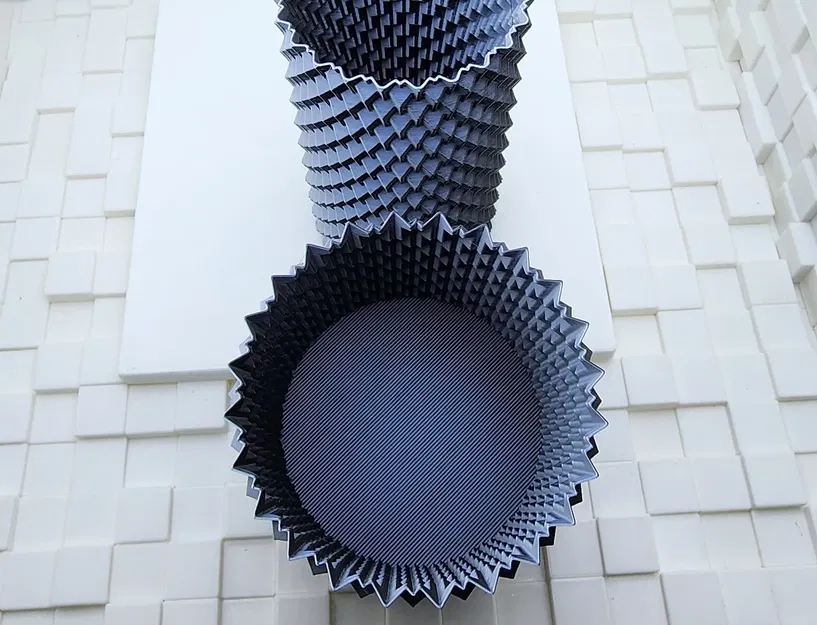 Bình hoa xoắn ốc với tỷ lệ cao hoặc rộng - Image 3