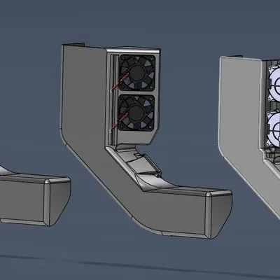 Bộ ống dẫn kết hợp Bambulab với quạt làm mát gắn ngoài